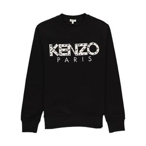 Kenzo Classic París Sweatshirt - Black Crewneck Sweater for Men Large